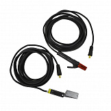 Комплект сварочных кабелей с подключением Байонет, клемма заземления магнитная